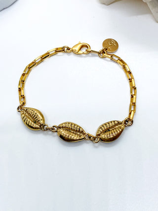 Bracelet triple coquillages