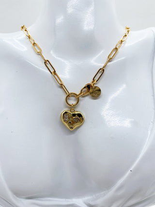 Collier coeur vintage