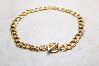 Double Gold Mesh Necklace