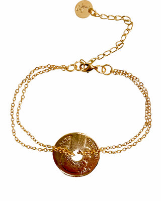 Pulsera de monedas antiguas