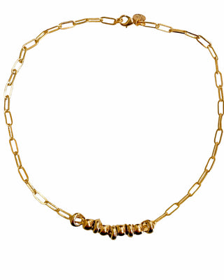 Collar de perlas de oro