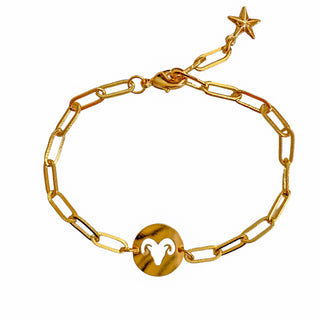 Adjustable Golden Zodiac Bracelet